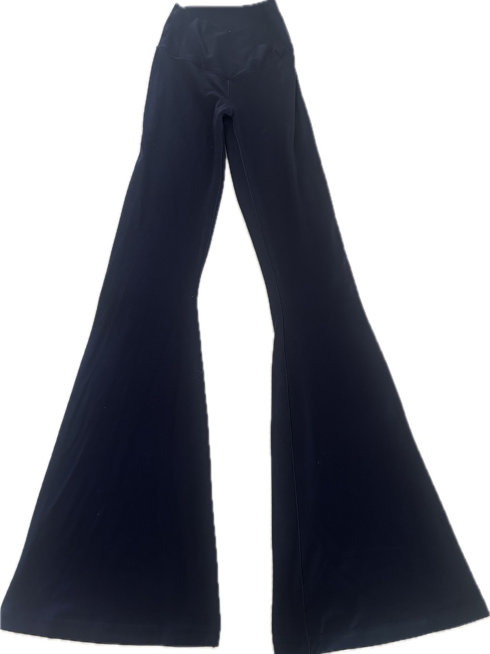 aerie Navy High-Rise Flare Trousers